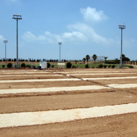 הכנת תשתיות מגרש